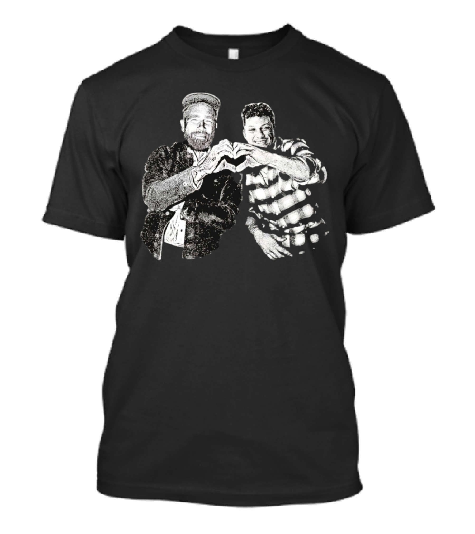 Nice Travis Kelce Hand Love Patrick Mahomes T-Shirt
