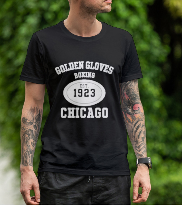 Golden Gloves Boxing 1923 Chicago Vintage Style T-Shirt