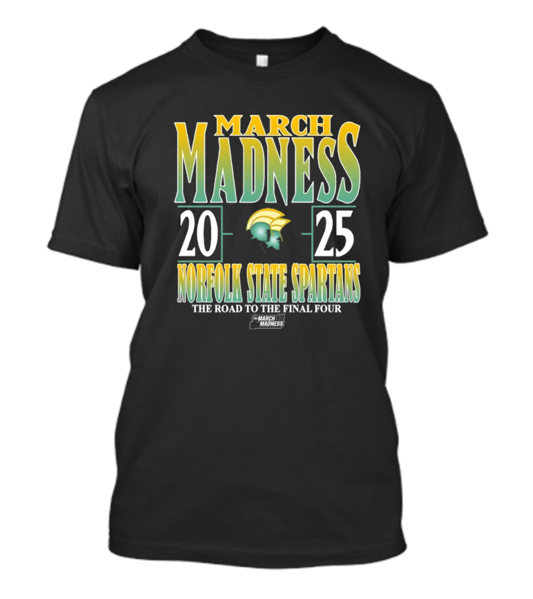 Norfolk State Spartans March Madness 2025 NCAA DI Men’s Tournament The Road To The Final Four T-Shirt
