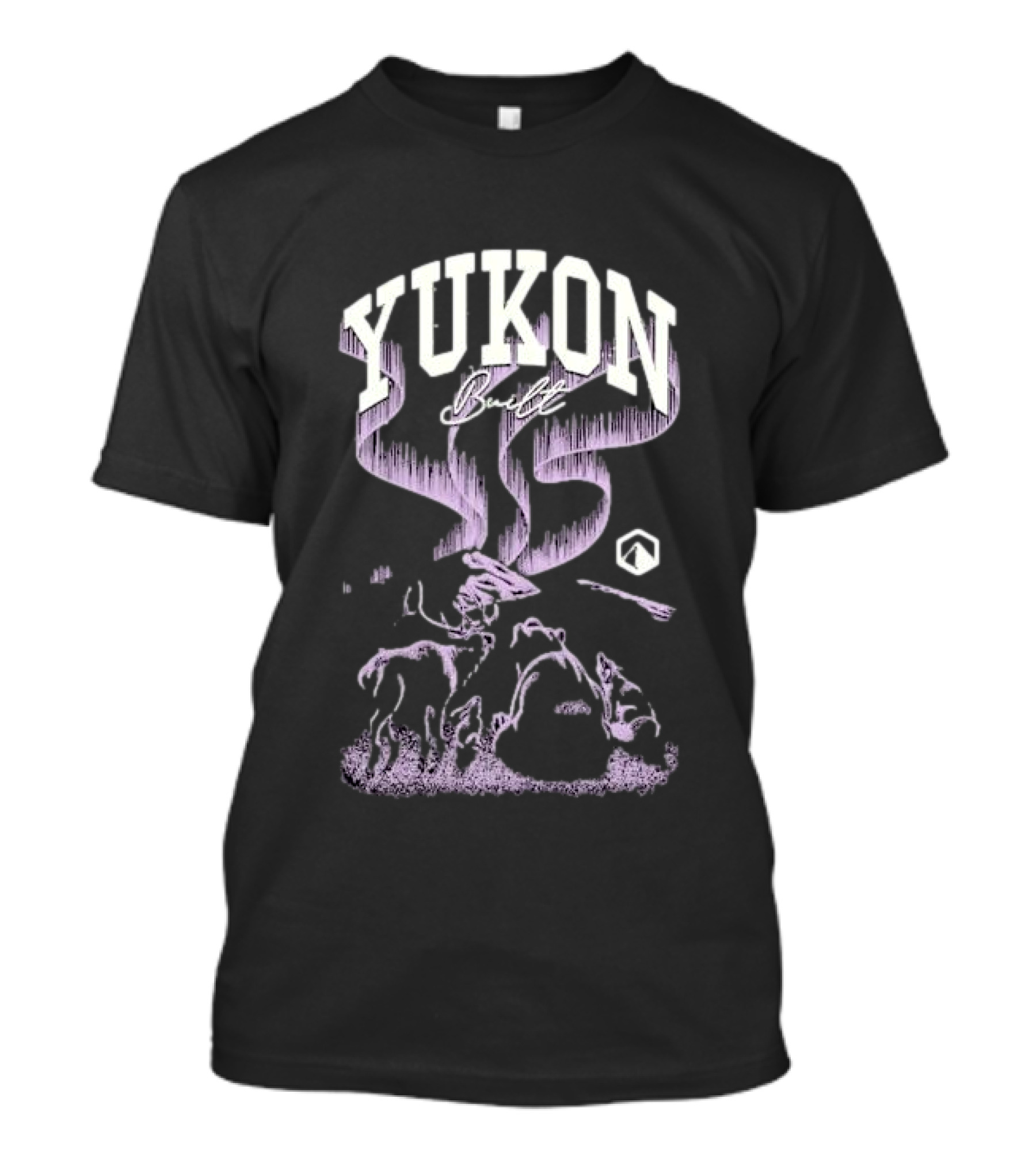 Yukon Built Northern Lights Social Club Scenery T-Shirt
