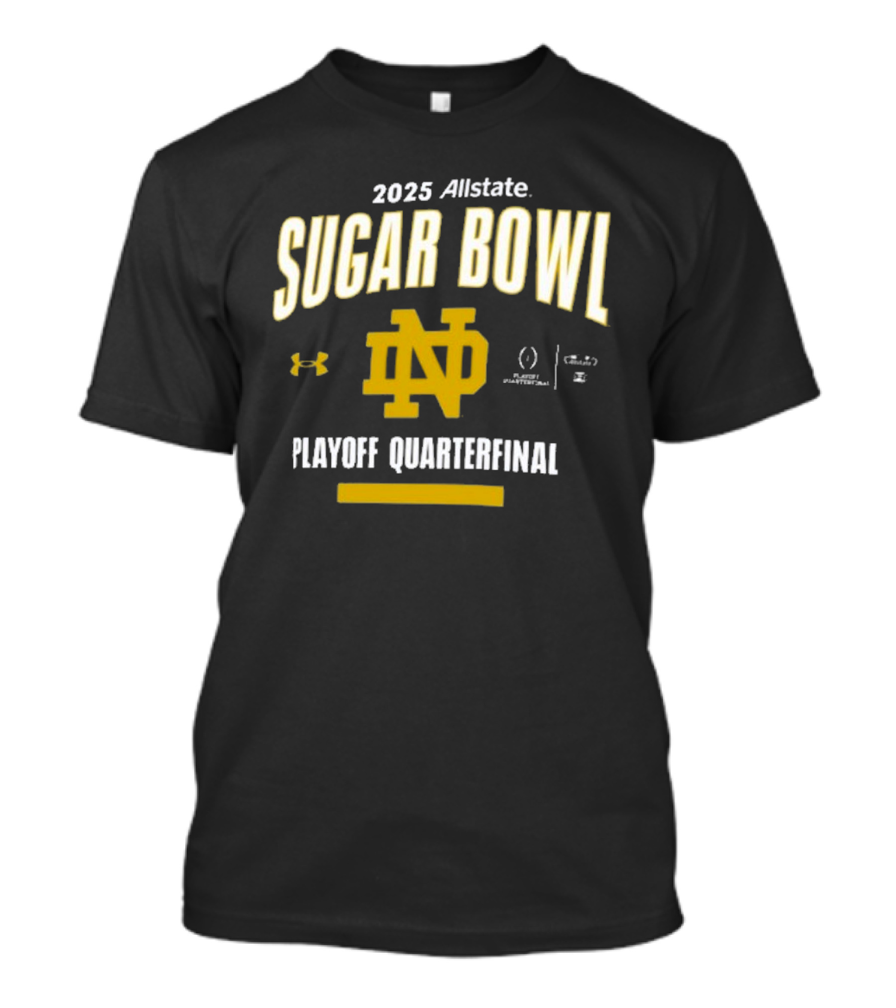 2025 Allstate Sugar Bowl Notre Dame Fighting Irish Playoff Quarterfinal Under Armour T-Shirt