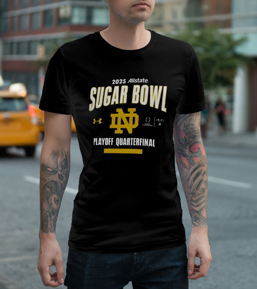 2025 Allstate Sugar Bowl Notre Dame Fighting Irish Playoff Quarterfinal Under Armour T-Shirt