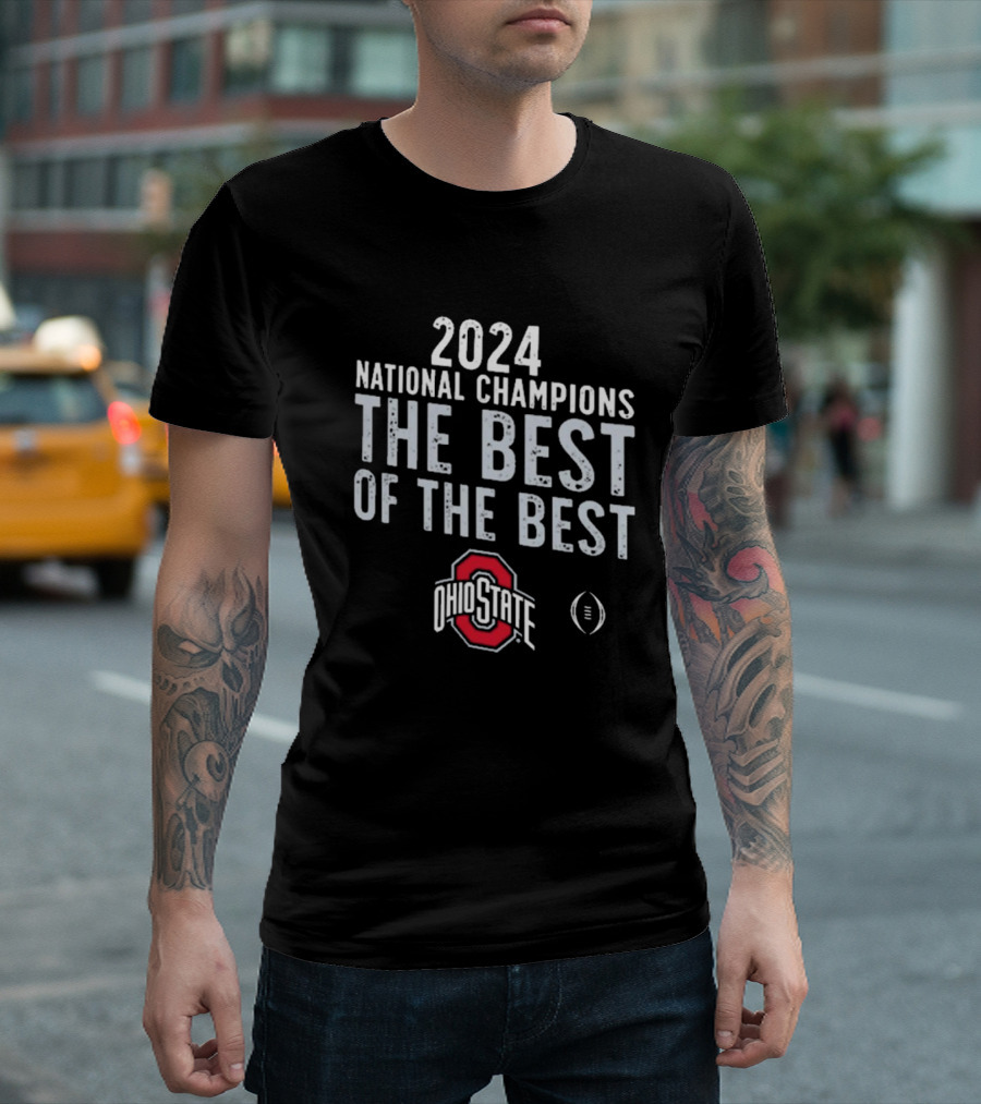 2024 National Champions Ohio State The Best Of The Best College Football Playoff T-Shirt