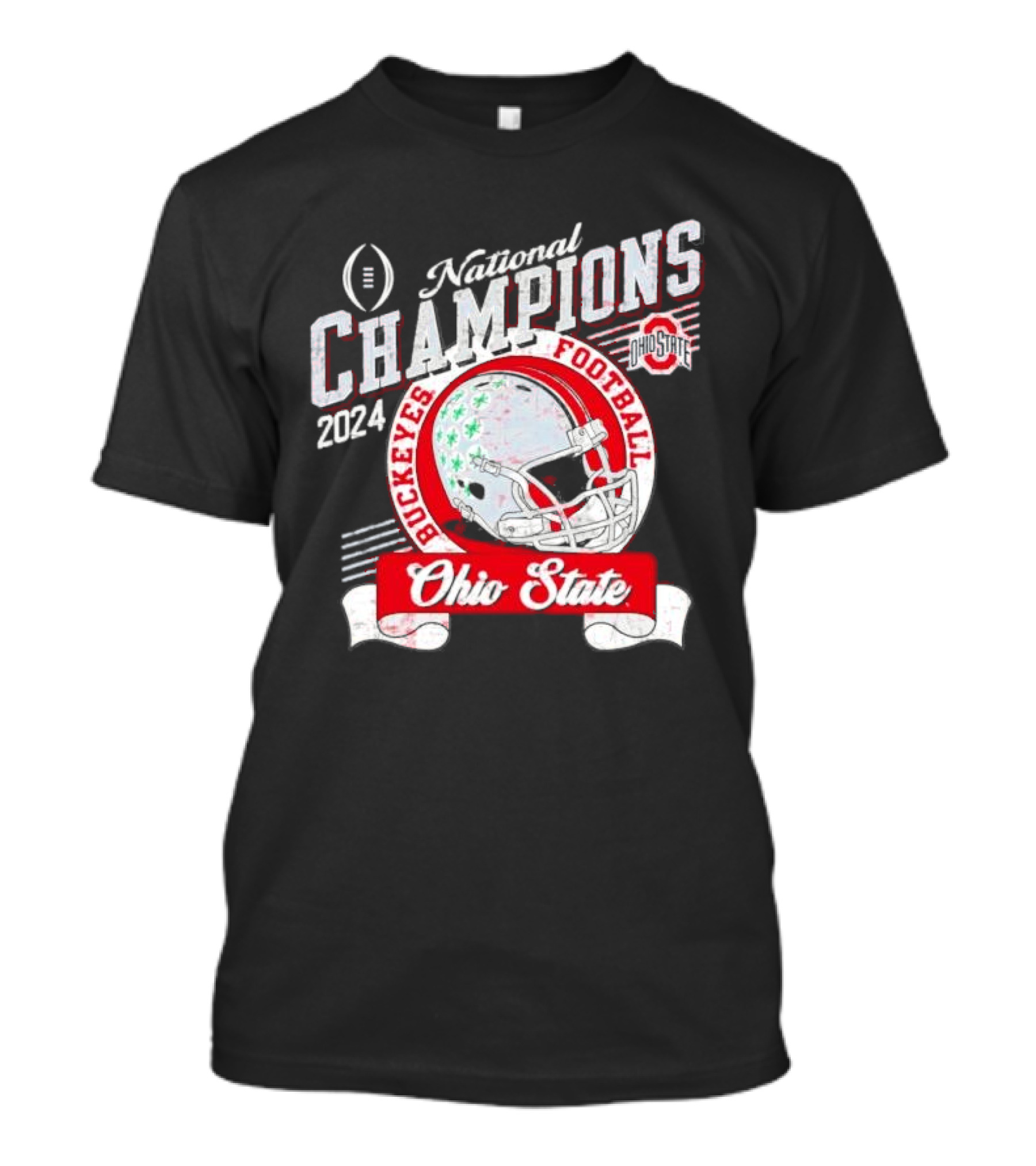 Ohio State Buckeyes Football National Champions 2024 Helmet Logo T-Shirt