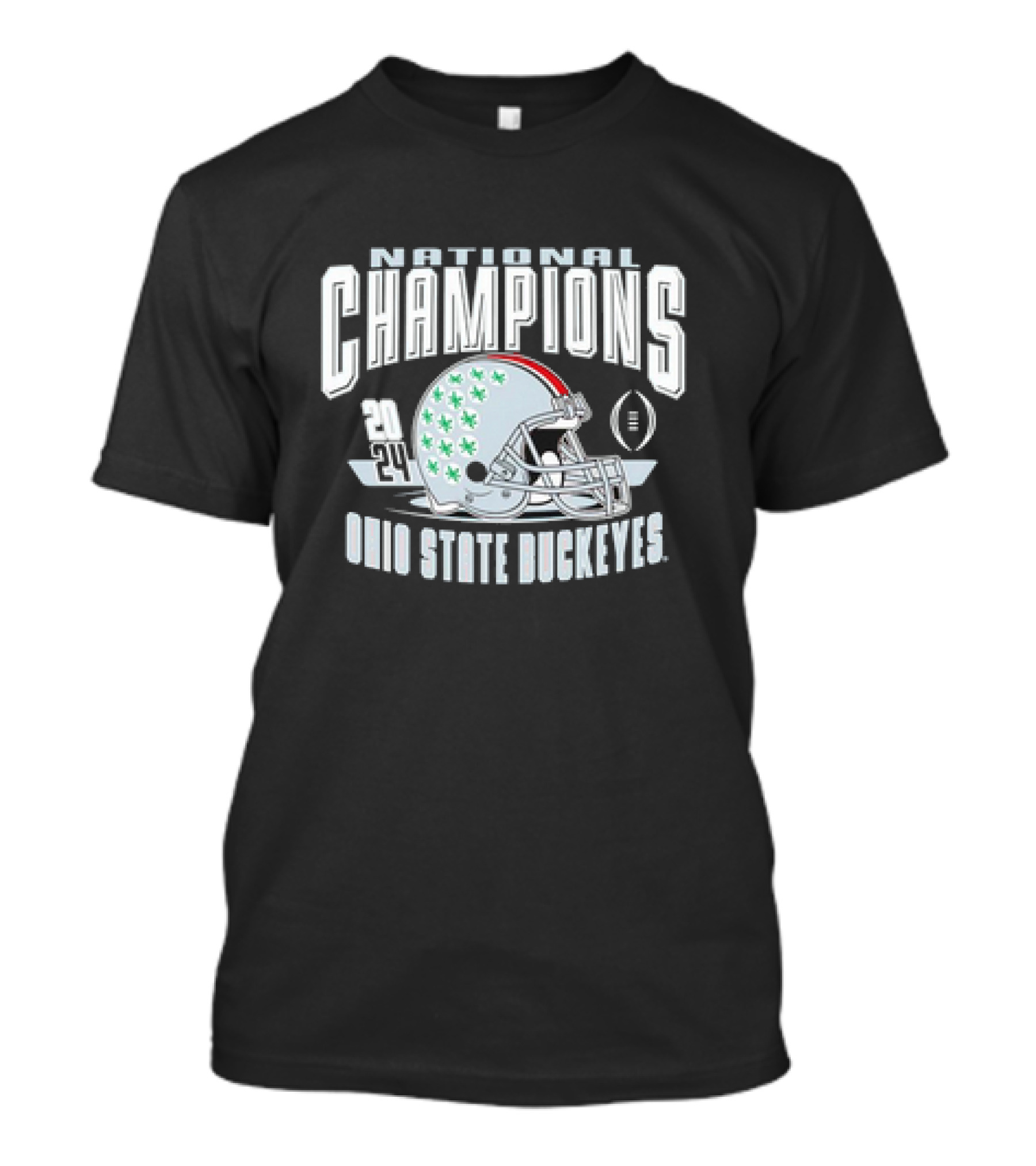 Ohio State Buckeyes National Champions 2024 Football Playoff Helmet Design T-Shirt