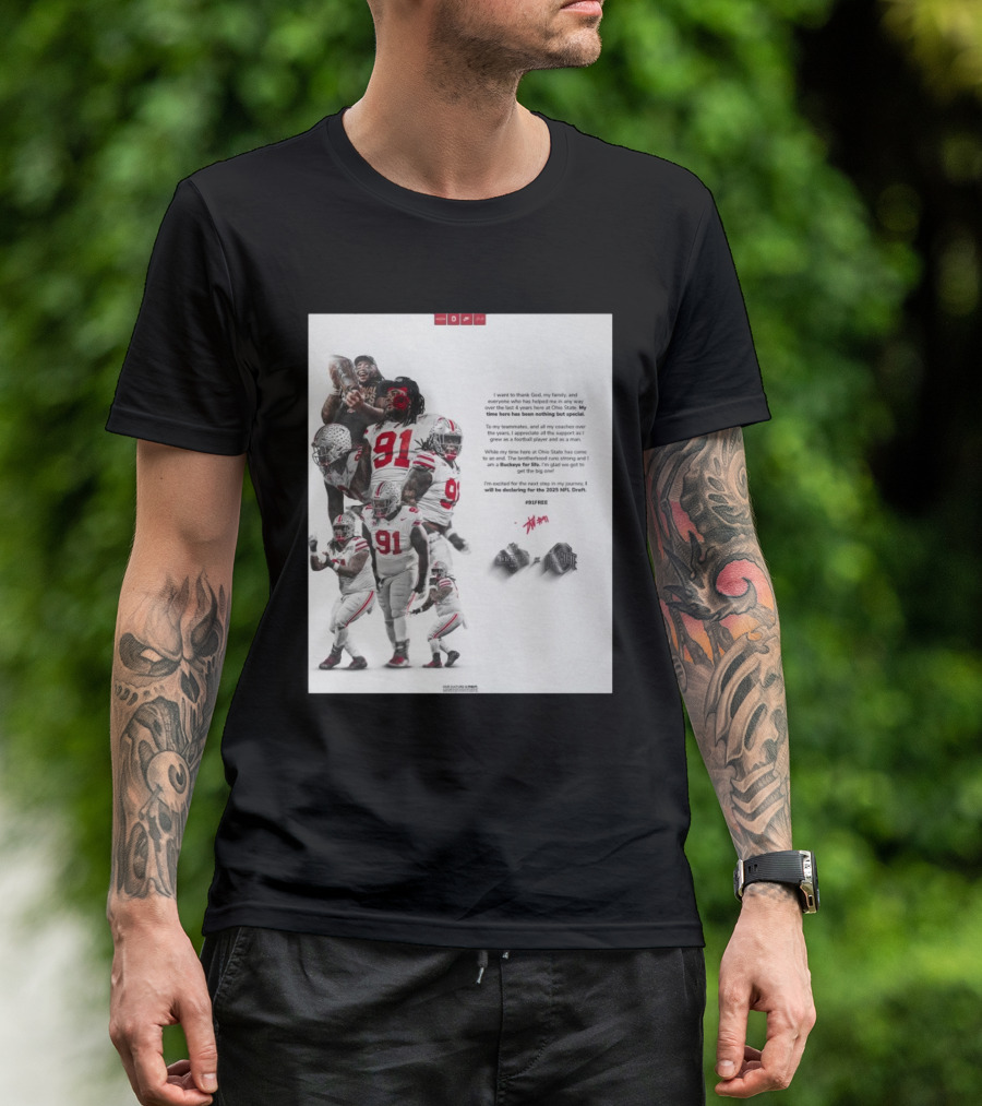 Ohio State Buckeyes 91Free Signature Thank God Family And Support Over Last 4 Years At Ohio State T-Shirt
