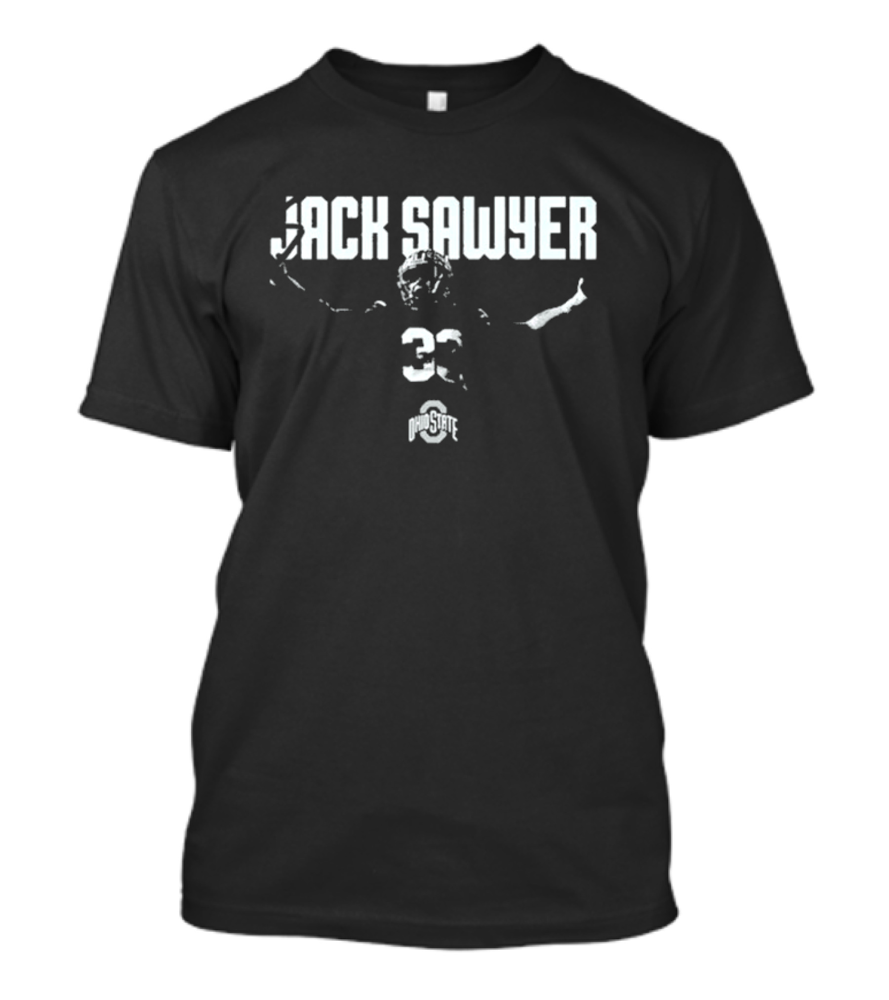 Ohio State Sack Sawyer Jack Sawyer Football Number 33 T-Shirt