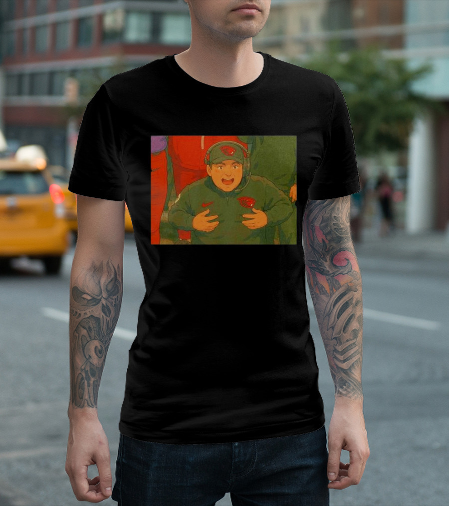 Oregon State Beavers Jonathan Smith Ghibli Anime Style Coaching Moment T-Shirt