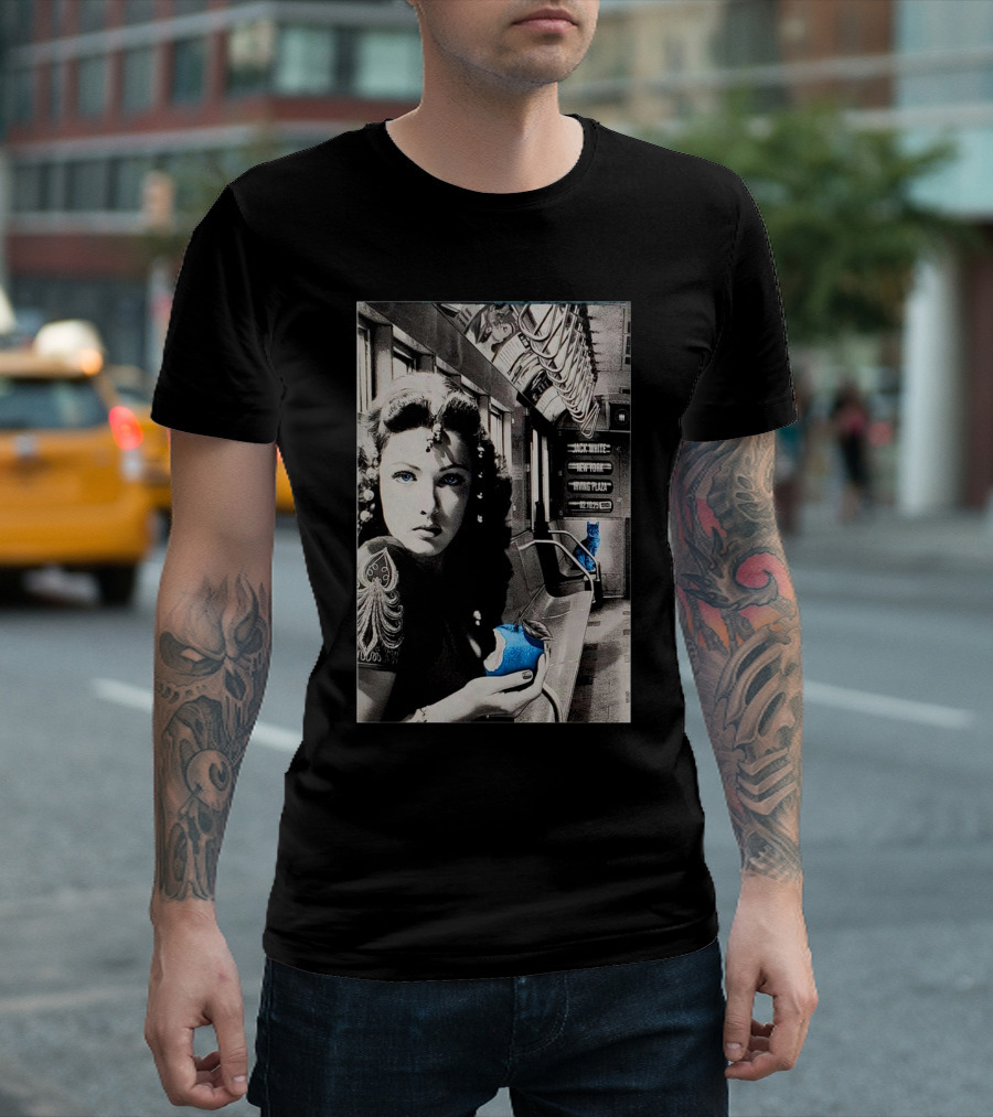 Jack White Irving Plaza New York February 10 2025 Vintage Style Subway Art with Surreal Blue Accents T-Shirt