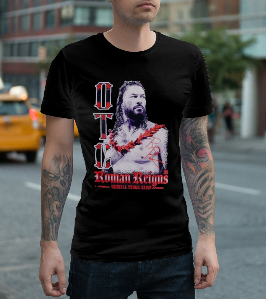 OTC Roman Reigns Original Tribal Chief WWE Signature T-Shirt