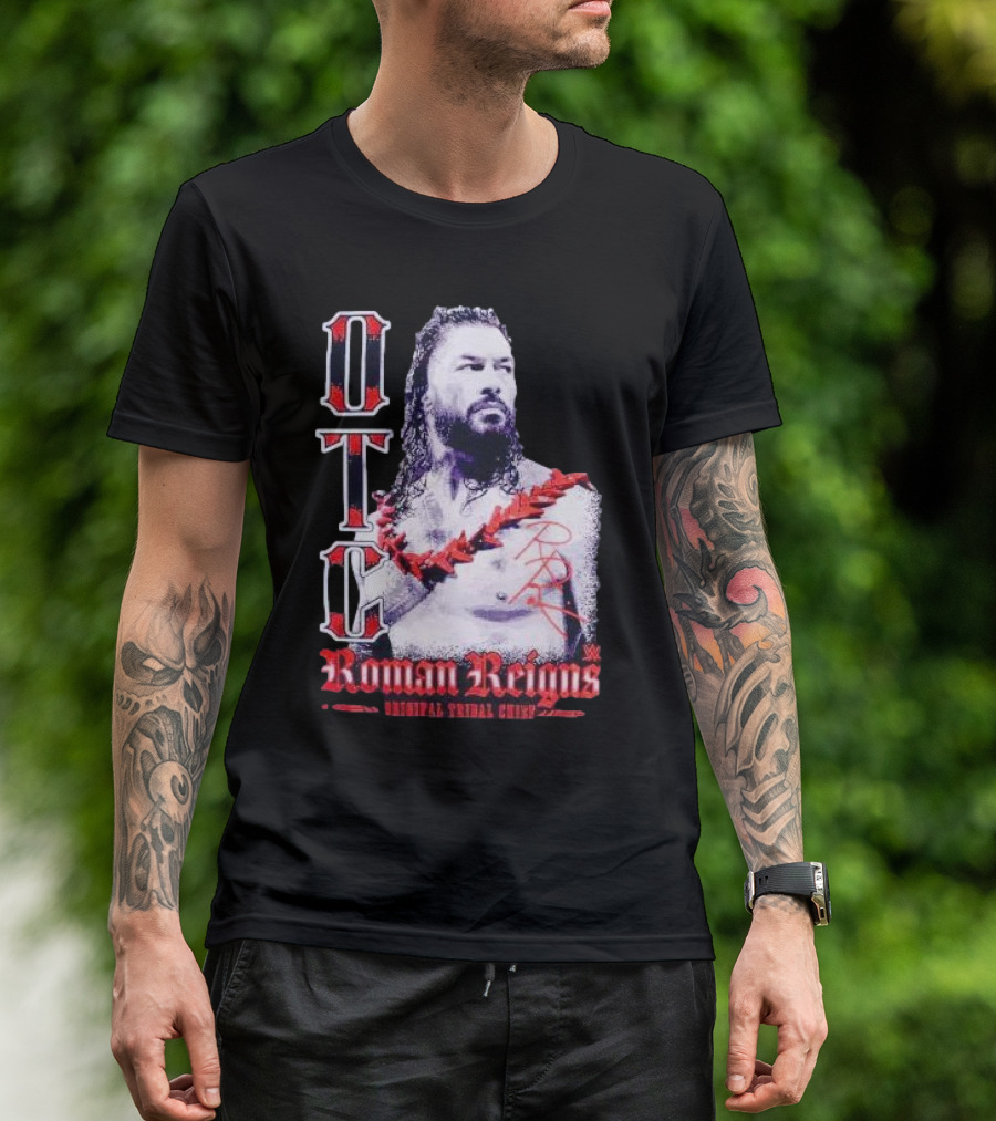 OTC Roman Reigns Original Tribal Chief WWE Signature T-Shirt