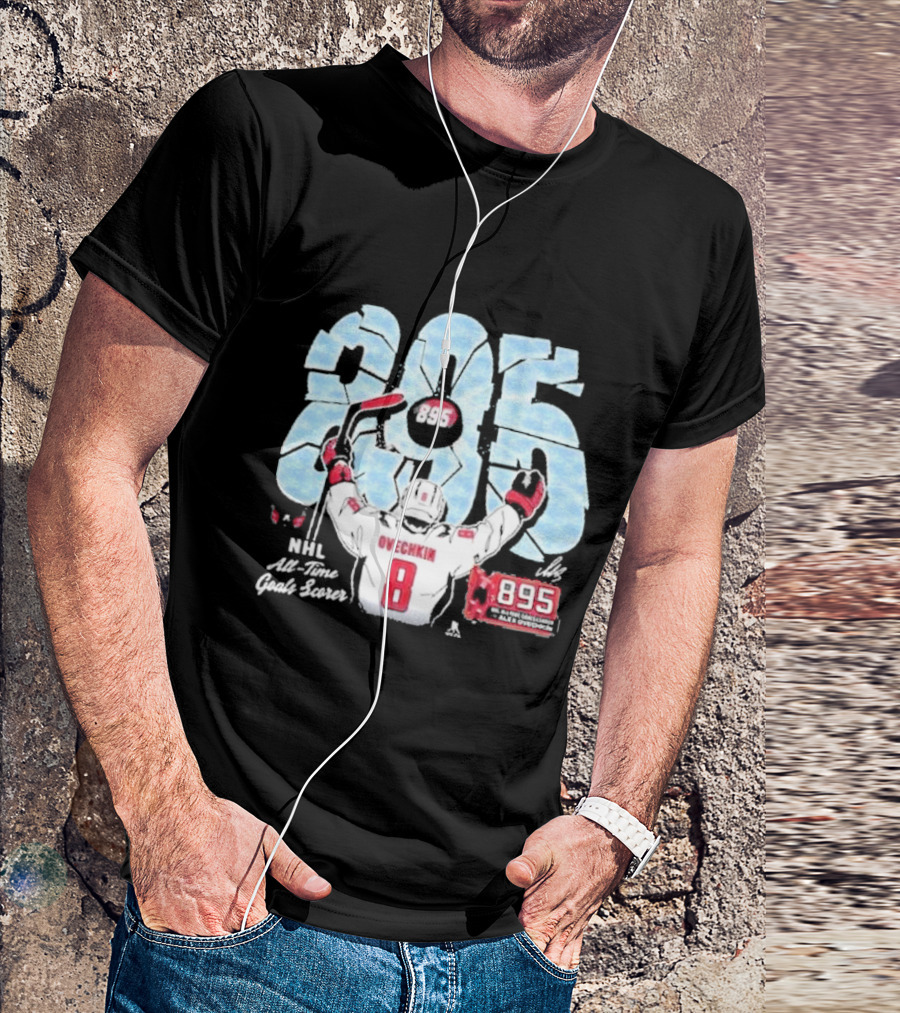 Ovechkin 895 All Time Goals NHL Legends Tribute T-Shirt