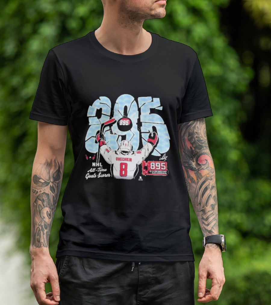 Ovechkin 895 All Time Goals NHL Legends Tribute T-Shirt