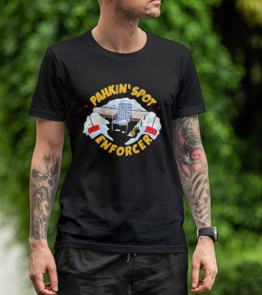 Pahkin’ Spot Enforcer Hockey Ice Rink Shovels T-Shirt