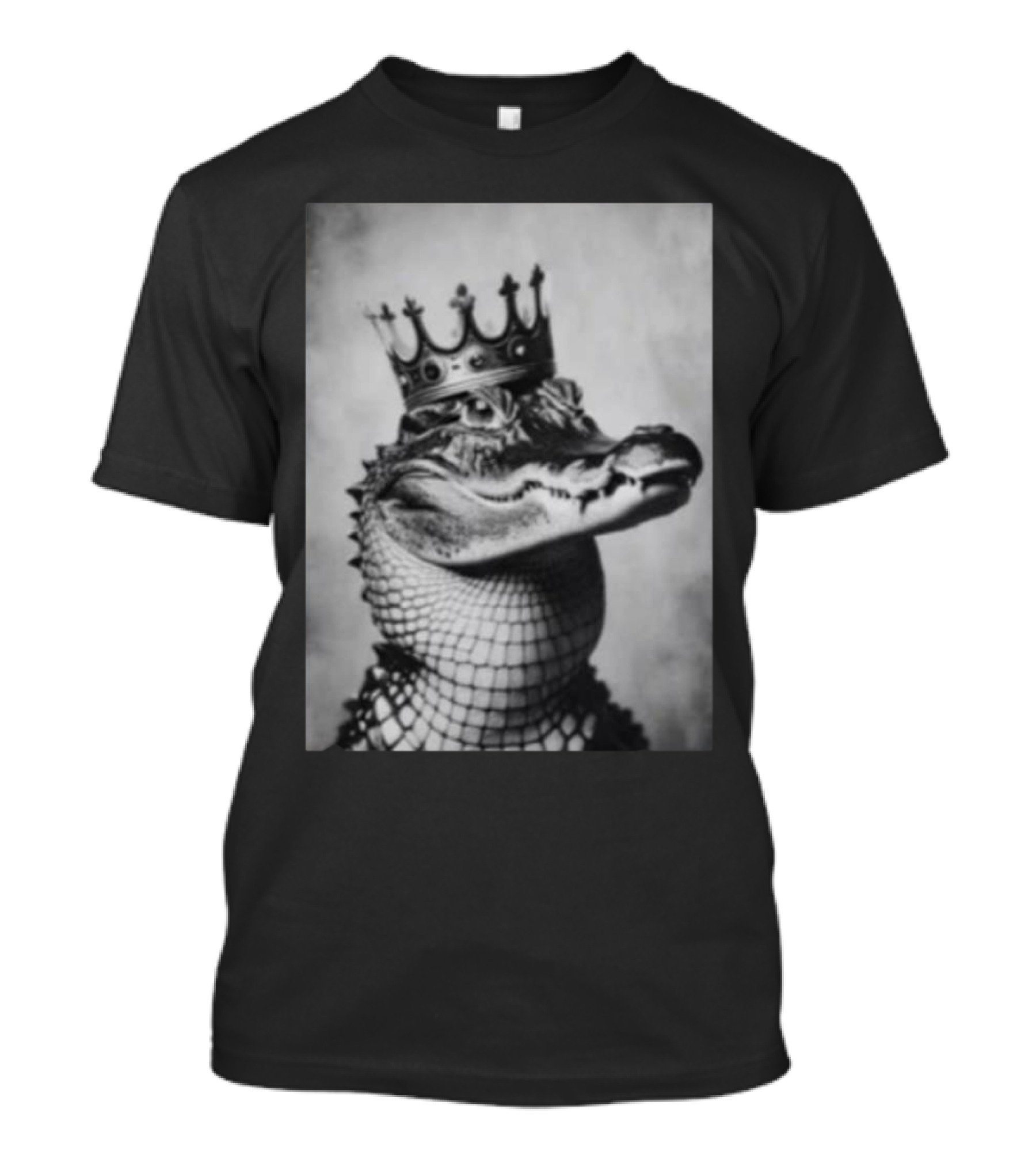 Onspikes55 Wearing Alligator Crowned Majestic Reptile T-Shirt