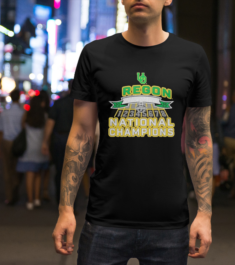 Oregon Ducks 2025 NCAA Women’s Indoor Track & Field National Champions T-Shirt