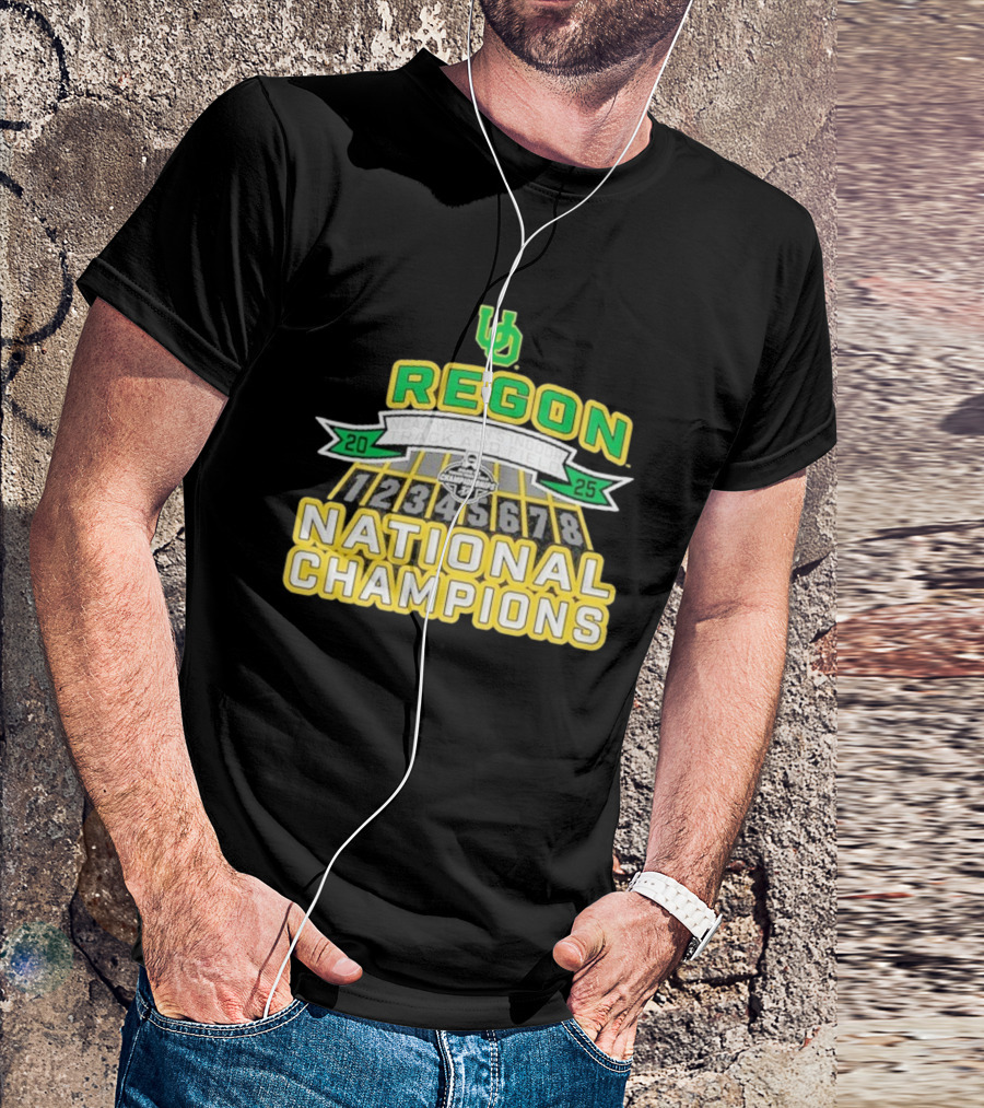 Oregon Ducks 2025 NCAA Women’s Indoor Track & Field National Champions T-Shirt