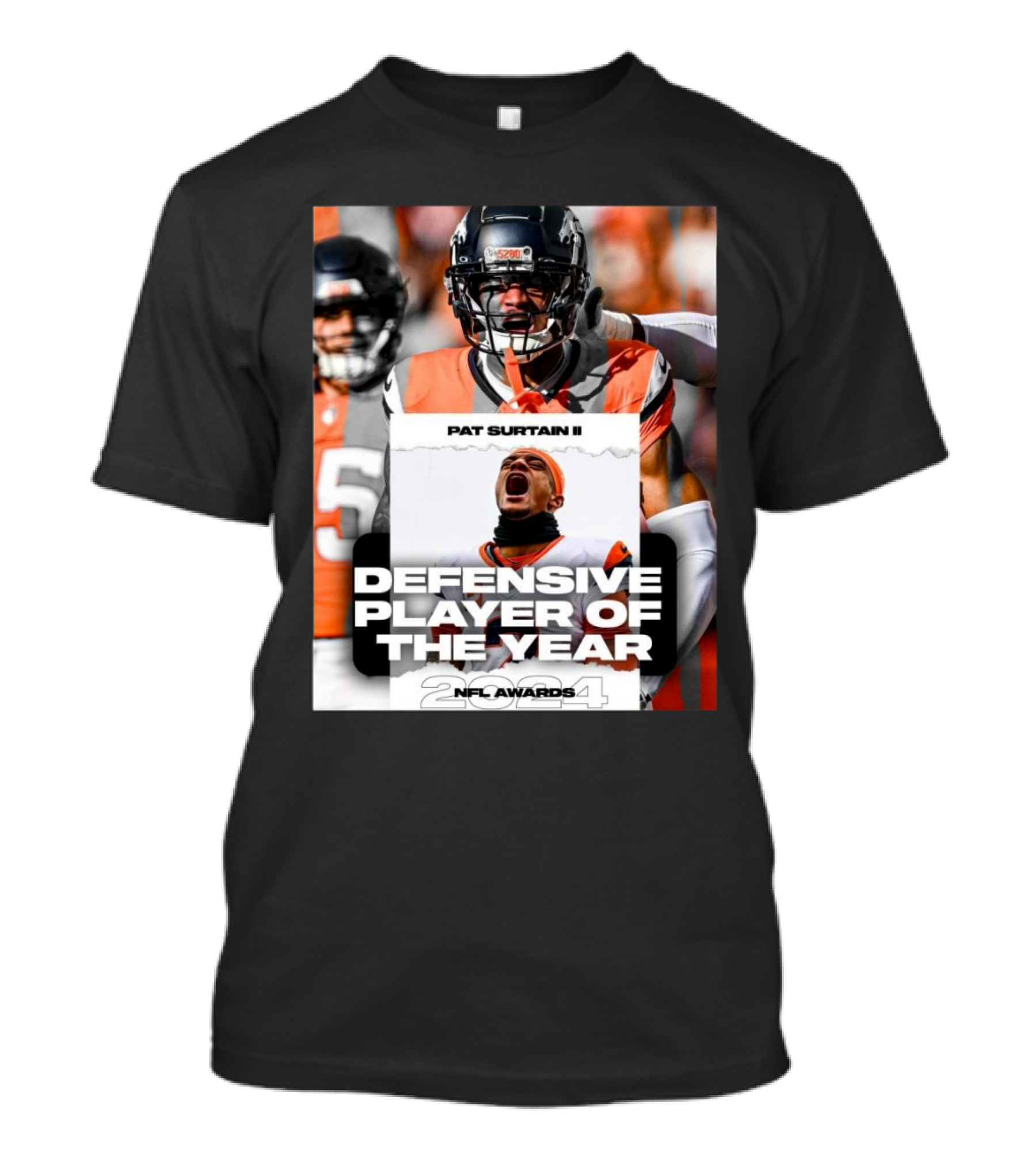 Pat Surtain II Denver Broncos 2024 NFL Awards Defensive Player Of The Year T-Shirt