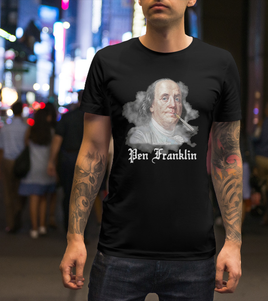 Pen Franklin 2025 Historical Parody Theme T-Shirt