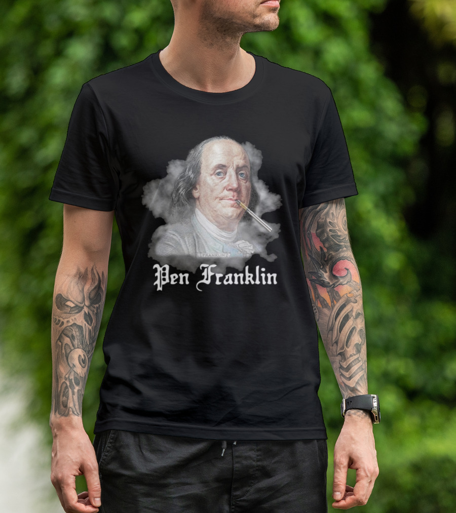 Pen Franklin 2025 Historical Parody Theme T-Shirt