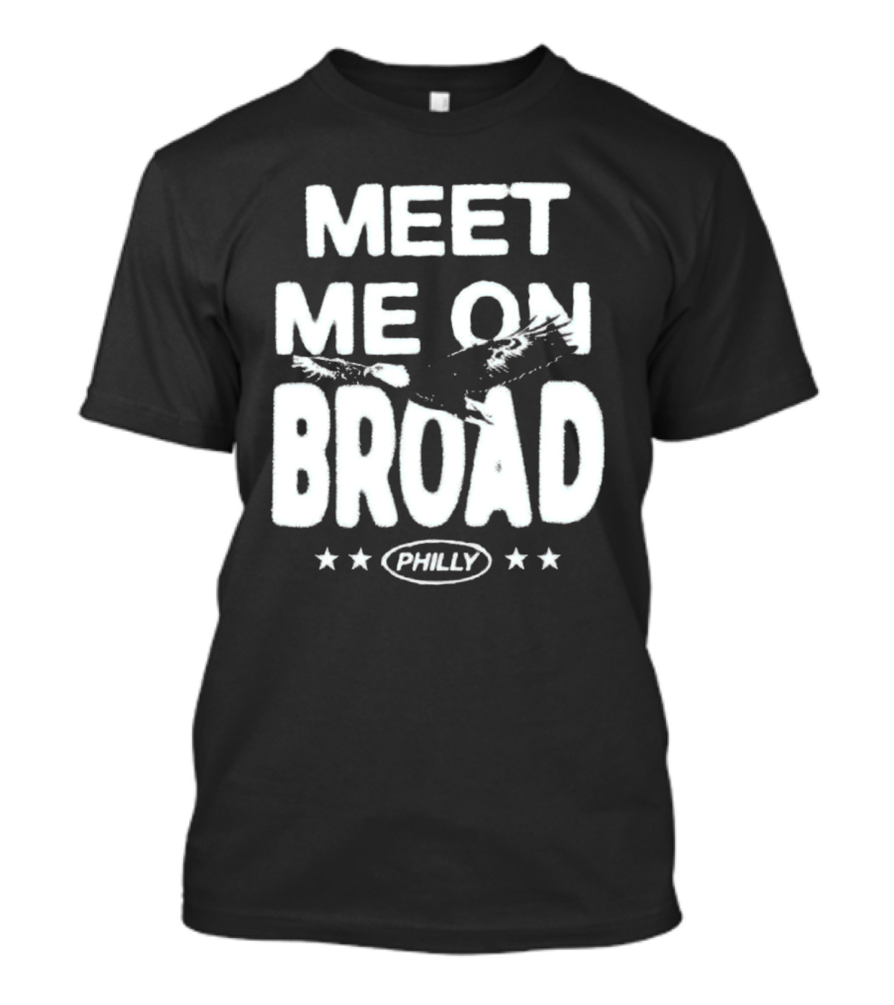 Meet Me On Broad Philly Stars Eagles 2025 T-Shirt