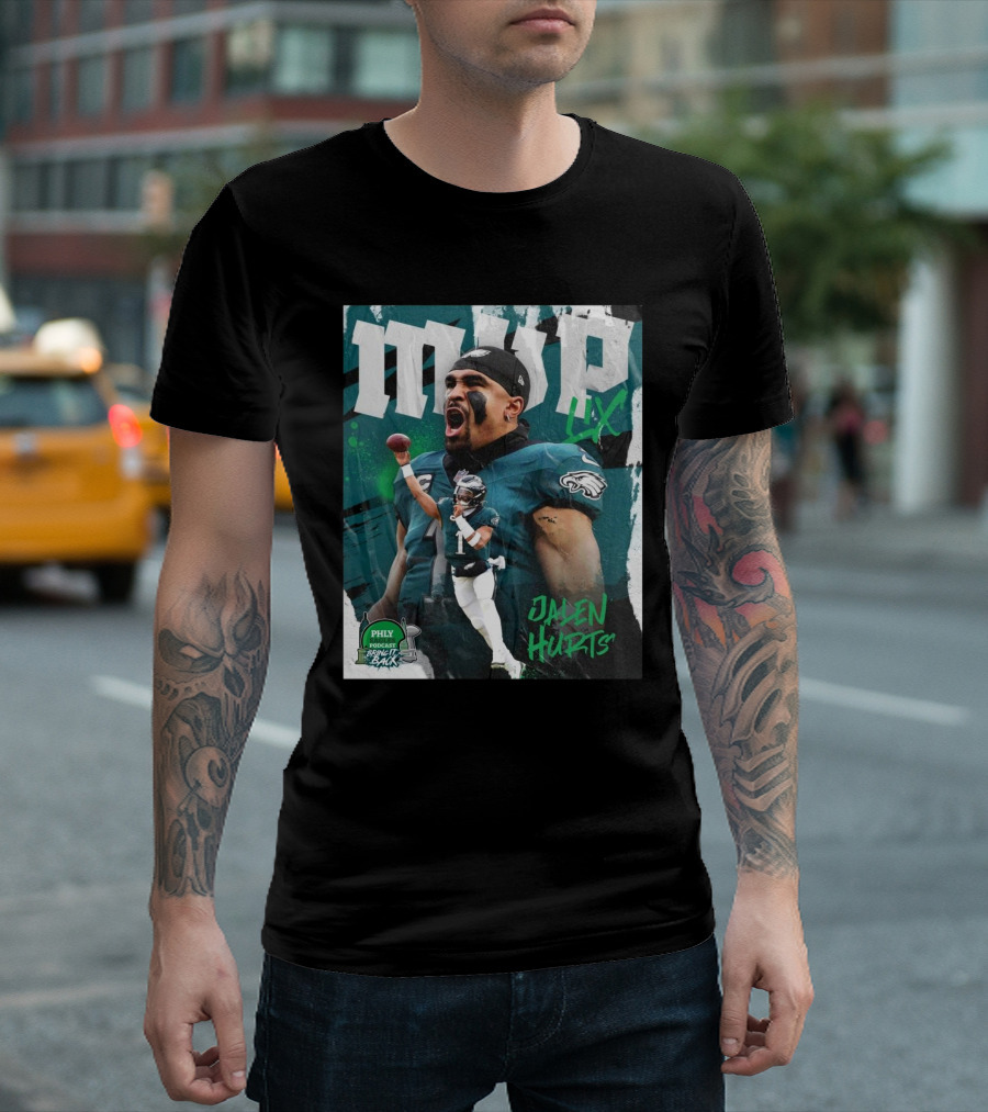 Philadelphia Eagles NFL Jalen Hurts MVP LIX 2024 Phly Eagles Podcast Bring It Back T-Shirt