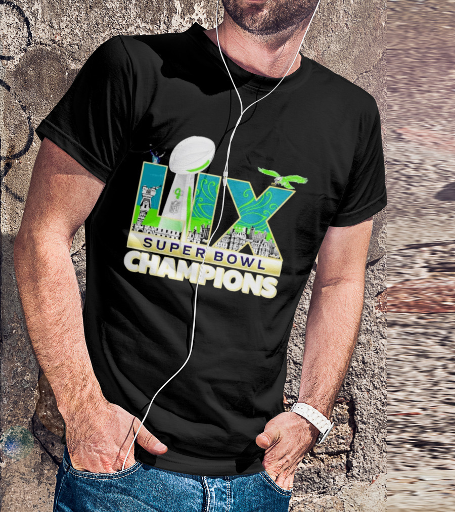 Philadelphia Eagles Super Bowl LIX Champions T-Shirt