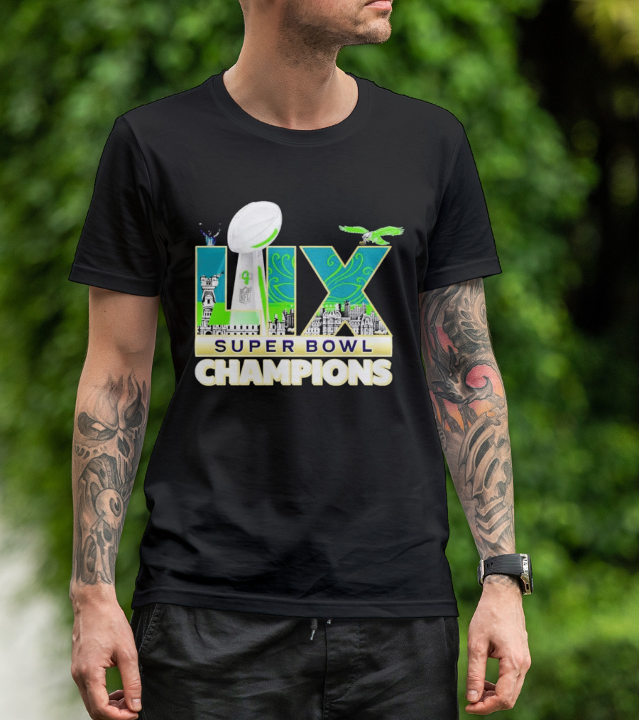 Philadelphia Eagles Super Bowl LIX Champions T-Shirt
