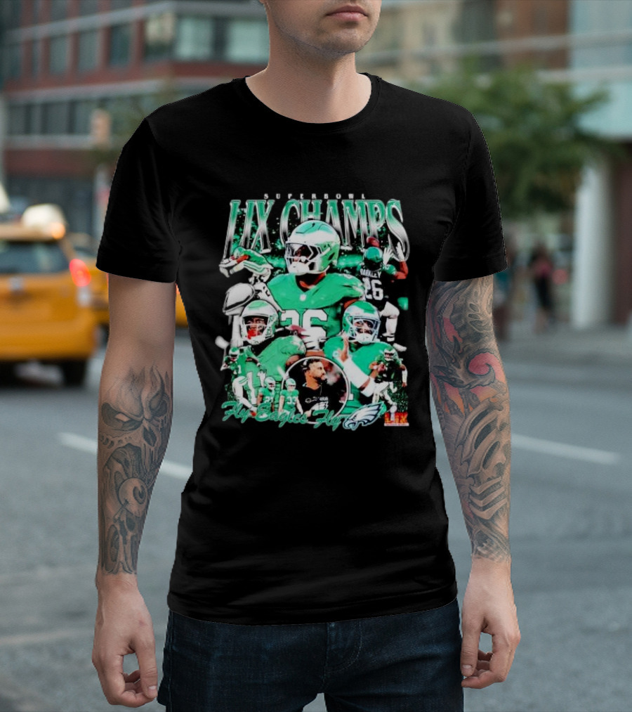 Super Bowl LIX Champs Philadelphia Eagles Fly Eagles Fly Vintage T-Shirt