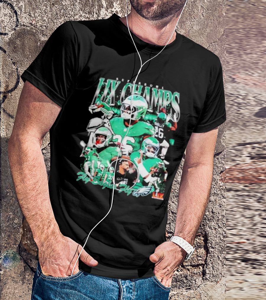 Super Bowl LIX Champs Philadelphia Eagles Fly Eagles Fly Vintage T-Shirt