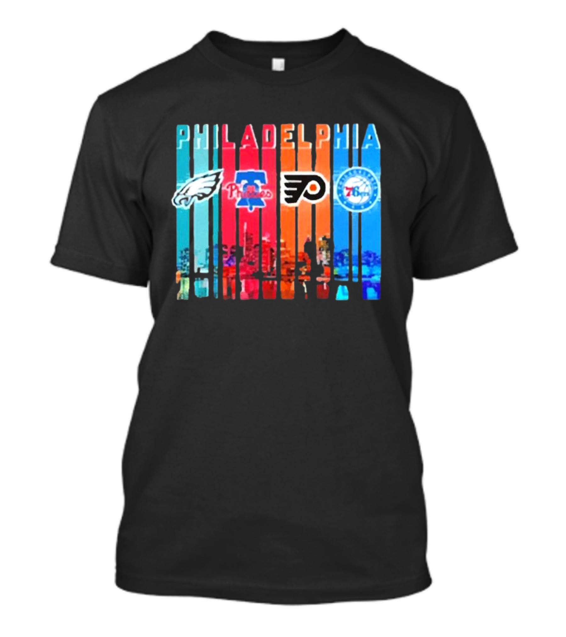 Philadelphia Eagles Phillies Flyers 76ers Sports 2025 T-Shirt