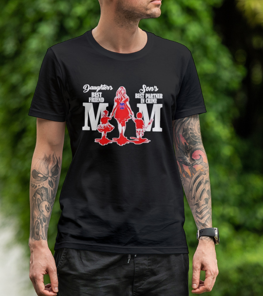 Philadelphia Phillies Mom Daughters Best Friend Sons Best Partner In Crime T-Shirt