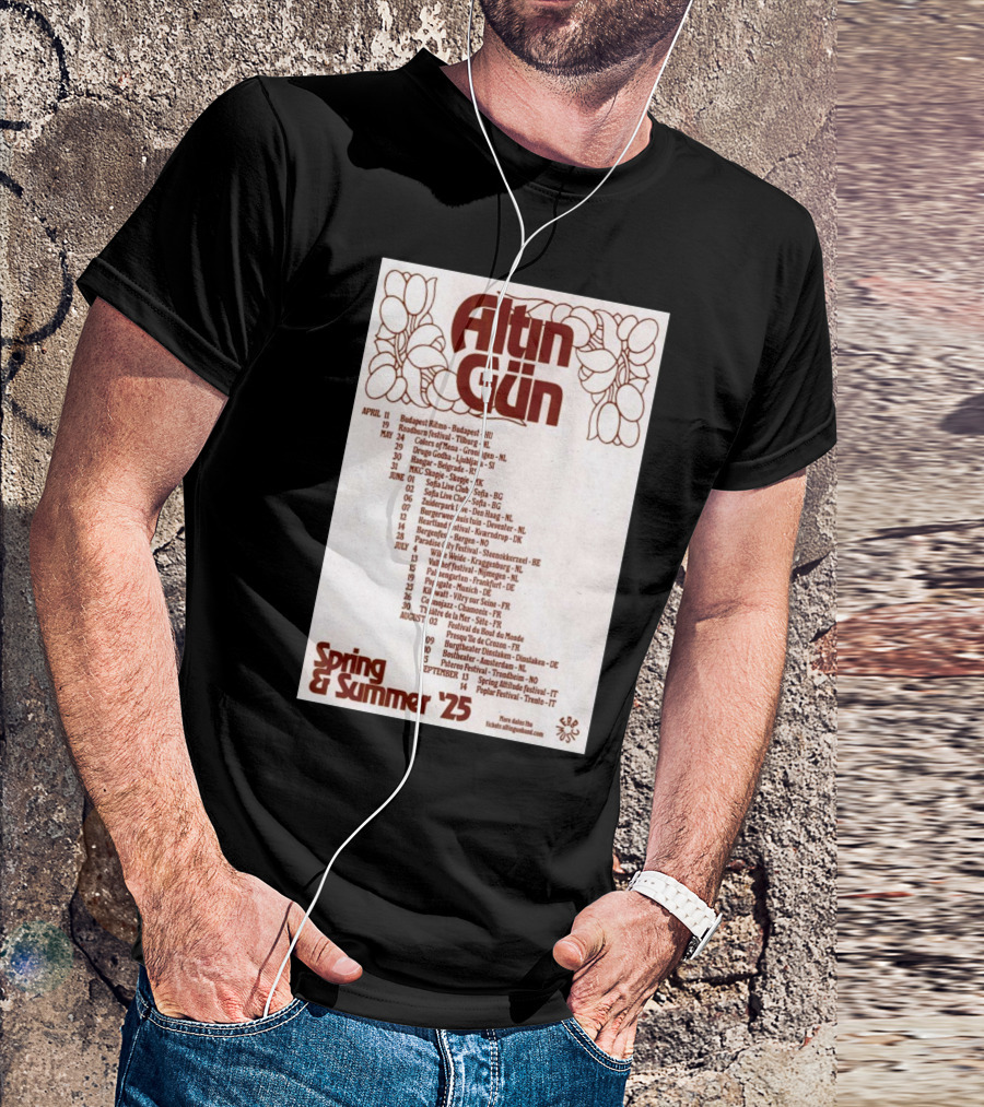 Altın Gün Spring And Summer Tour 2025 April 11 Budapest Ritmo Budapest HU 19 Roadburn Festival Tilburg NL T-Shirt