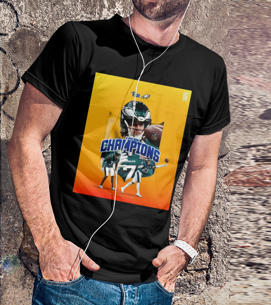 Pitt Panthers Football Kenny Pickett A.J. Woods Avonte Maddox Eagles Super Bowl Champions T-Shirt