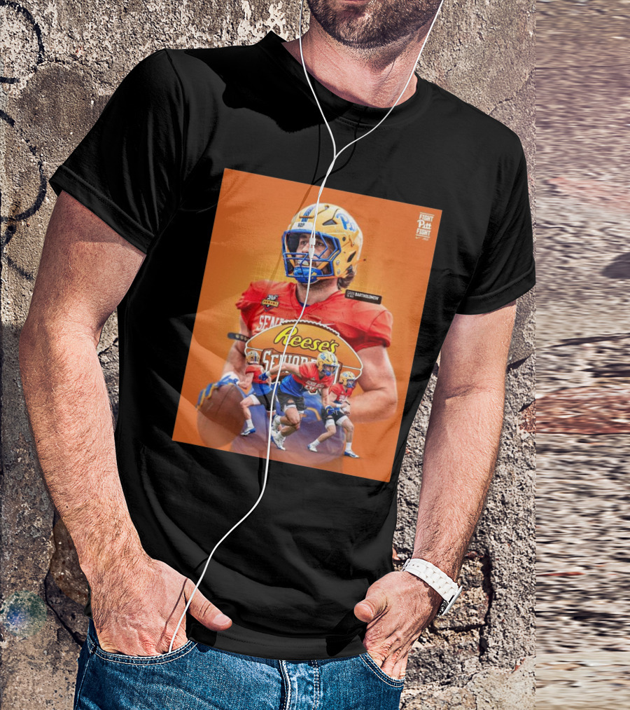 Pittsburgh Panthers Gavin Bartholomew 2025 Reese’s Senior Bowl Mobile AL T-Shirt