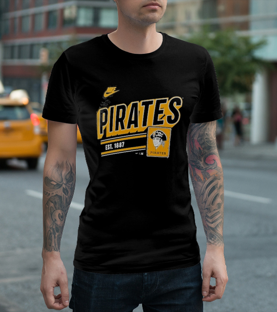 Nike Pittsburgh Pirates Est. 1887 Cooperstown Collection Retro T-Shirt