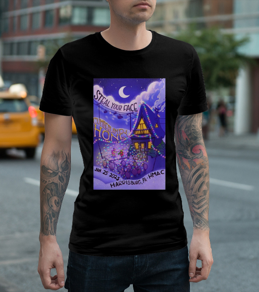 Steal Your Face Cumberland Honey January 25 2025 Harrisburg PA HMAC T-Shirt