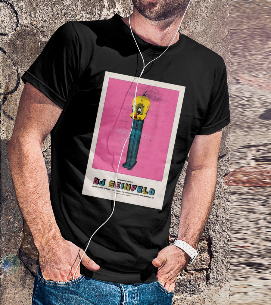 Goldenvoice Presents DJ Seinfeld Regency Ballroom San Francisco January 17 2025 Jasper Tygner Tripleset Pez Dispenser Graphic T-Shirt