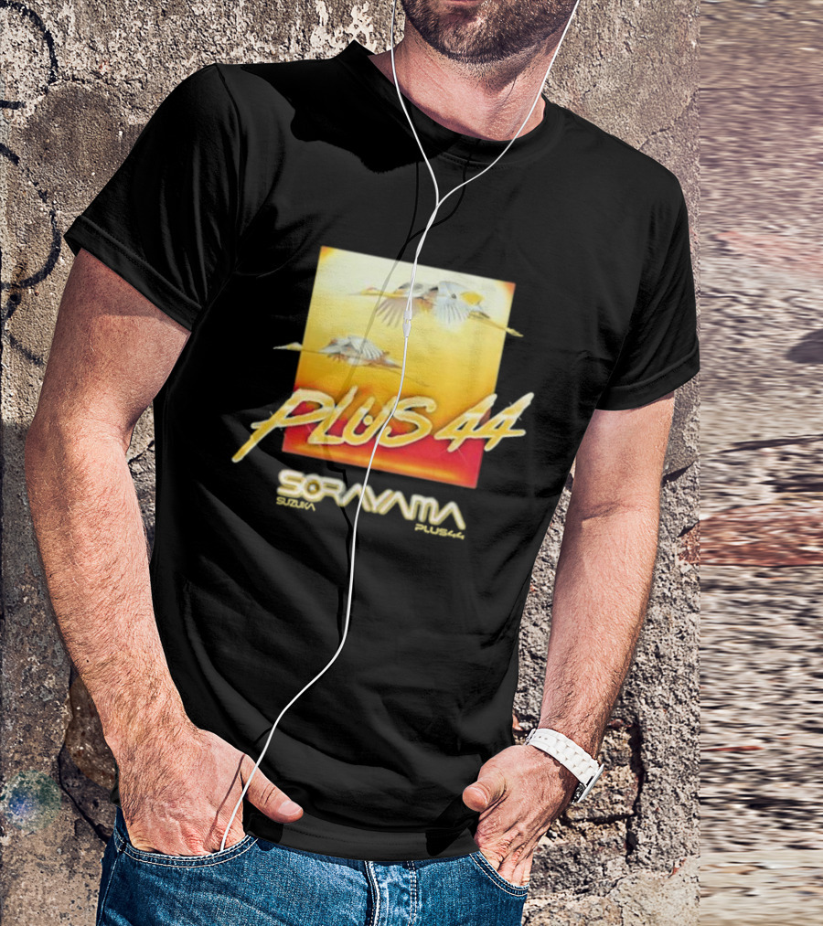 Plus 44 Sorayama Sunset With Cranes T-Shirt