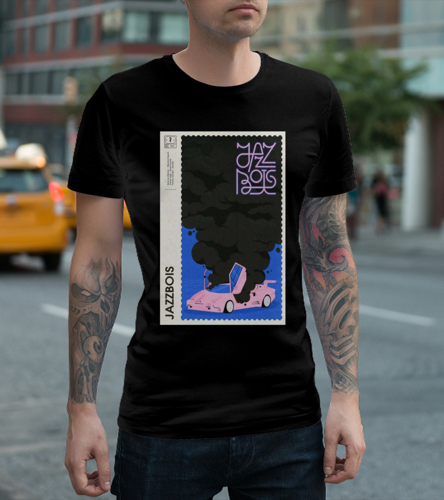 Jazzbois February 6 2025 Warszawa Poland Pink Car Smoke Design T-Shirt