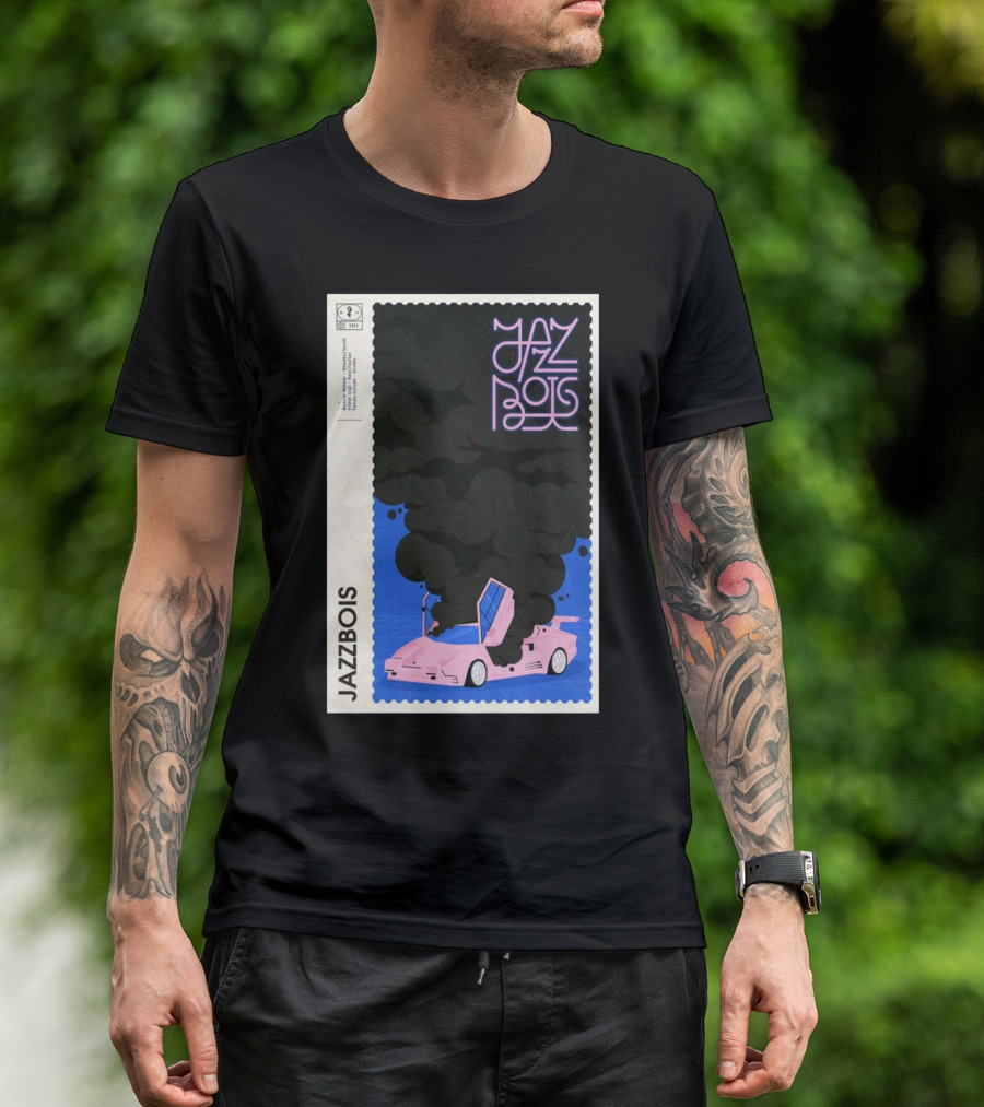 Jazzbois February 6 2025 Warszawa Poland Pink Car Smoke Design T-Shirt