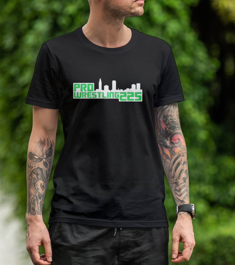 Pro Wrestling 225 Skyline Design T-Shirt