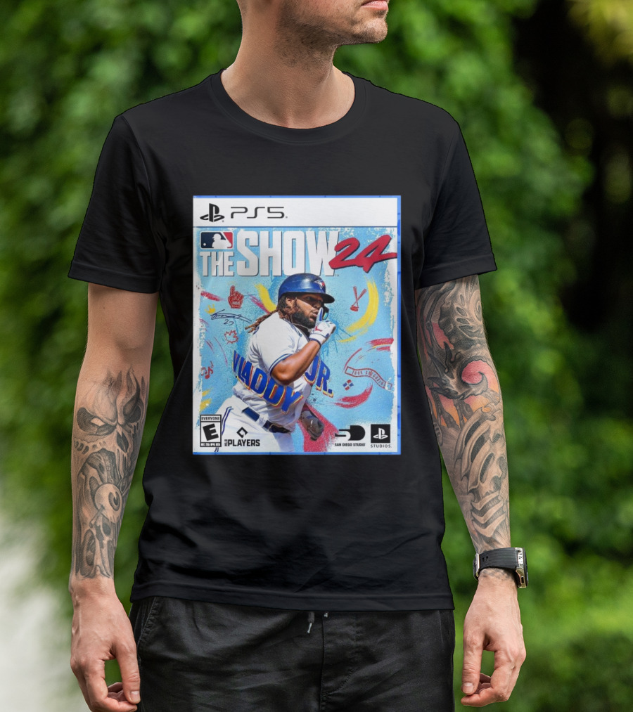 PS5 MLB The Show 24 Vladimir Guerrero Jr Toronto Blue Jays Signature T-Shirt