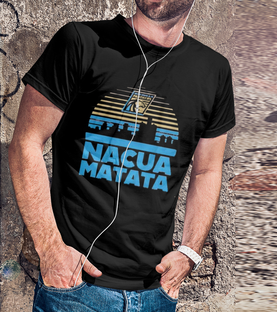 Nacua Matata Michigan Panthers Skyline Lion Icon T-Shirt