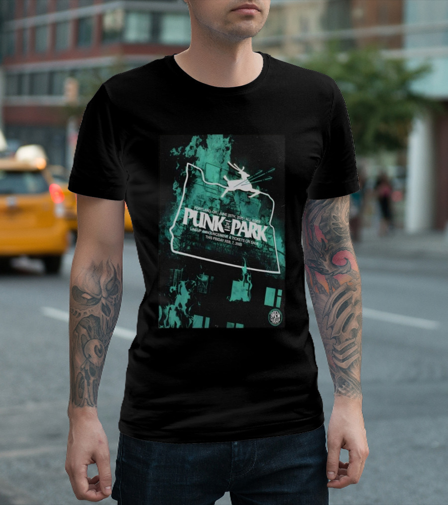Punk In The Park Portland OR June 28th 2025 All Ages Brew Haha Lineup Announcement Tickets On Sale Feb 7 2025 T-Shirt