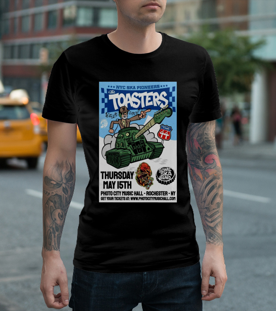 NYC Ska Pioneers The Toasters Tour 44 Photo City Music Hall Rochester NY Thursday May 15th T-Shirt