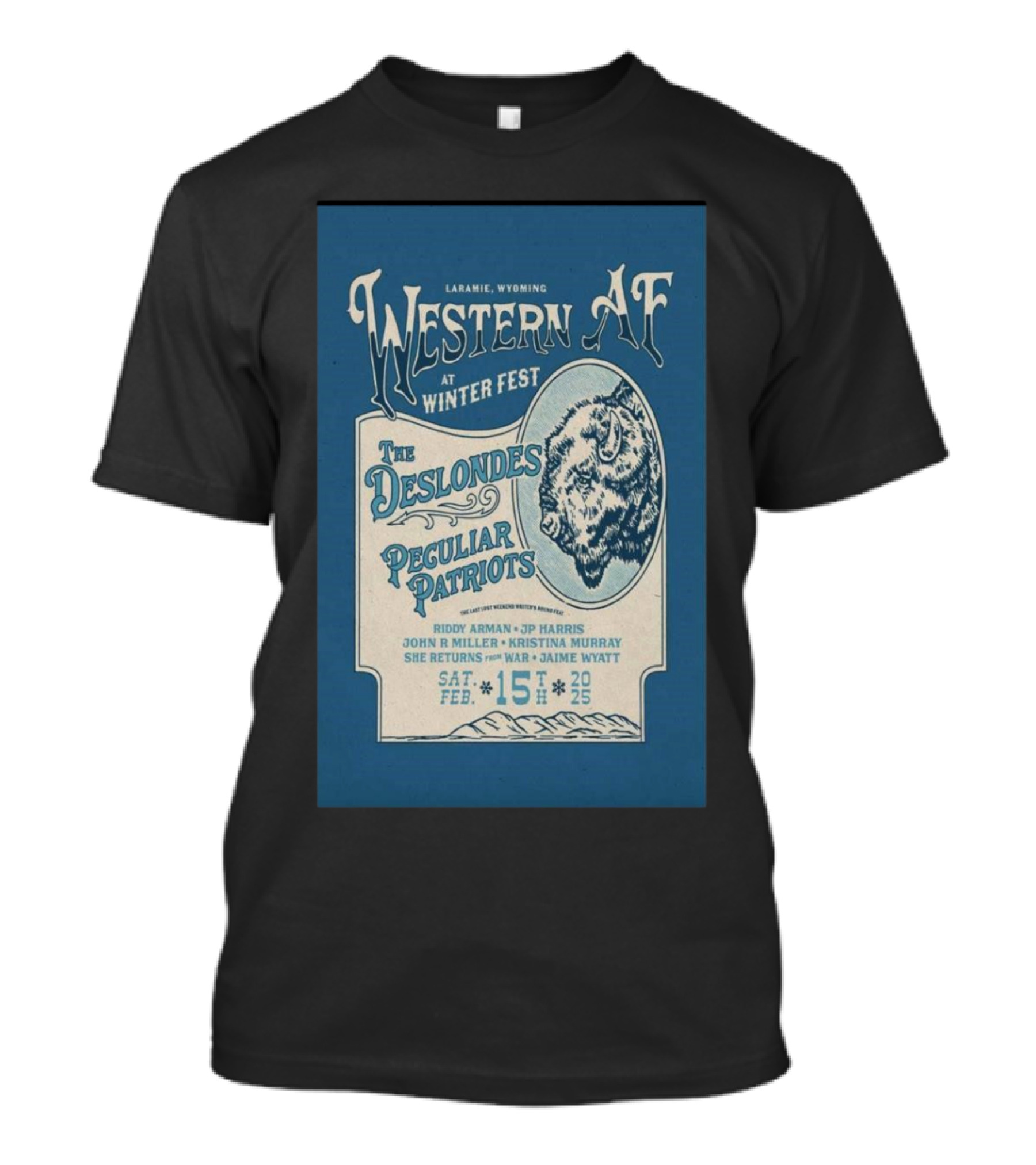 Riddy Arman February 15 2025 Riddy Arman Western AF At Winter Fest Laramie WY T-Shirt
