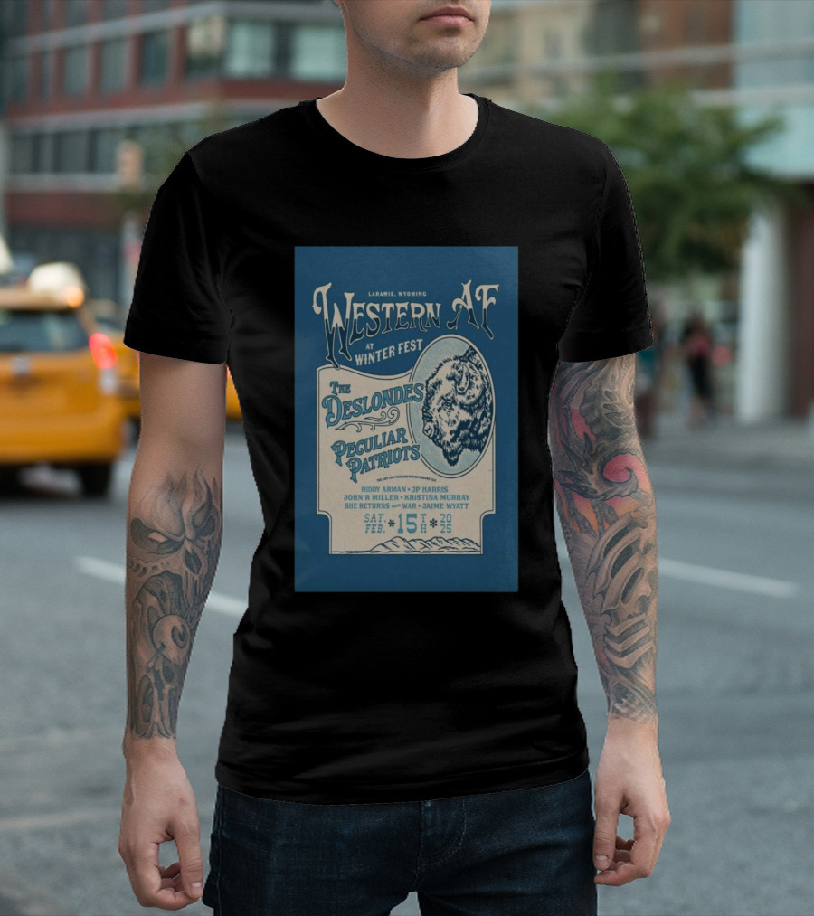 Riddy Arman February 15 2025 Riddy Arman Western AF At Winter Fest Laramie WY T-Shirt