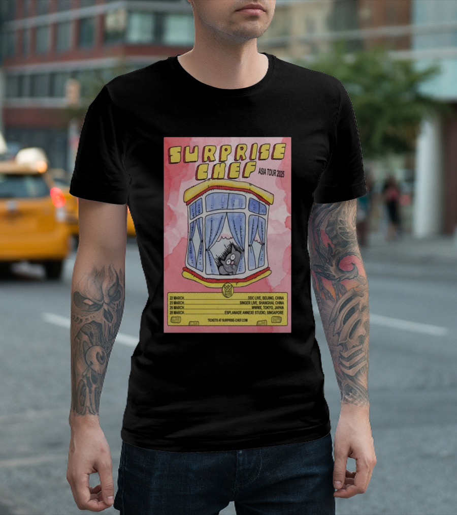 Surprise Chef Asia Tour 2025 March Shows Beijing Shanghai Tokyo Singapore T-Shirt