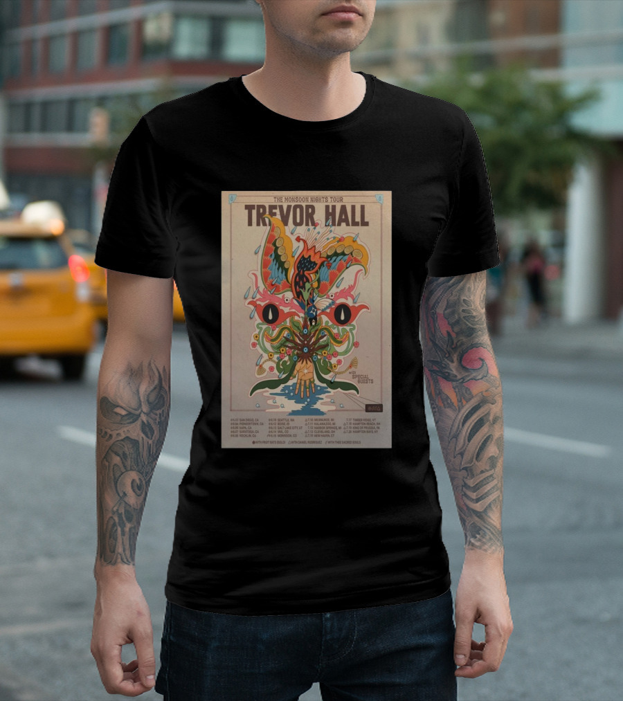 Trevor Hall The Monsoon Nights Tour 2025 with Special Guests and Tour Dates T-Shirt